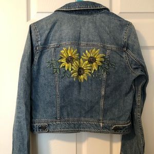 Hand painted denim jacket